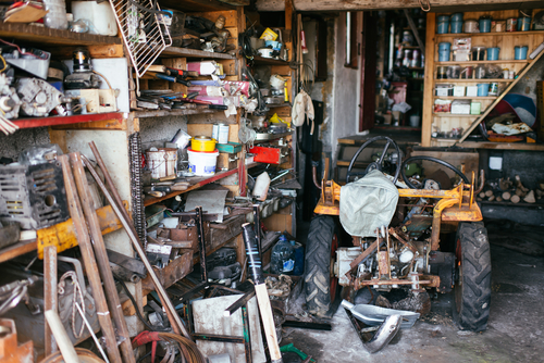 Garage in need of a clean out.  Full of Junk for removal.  Pasadena Maryland